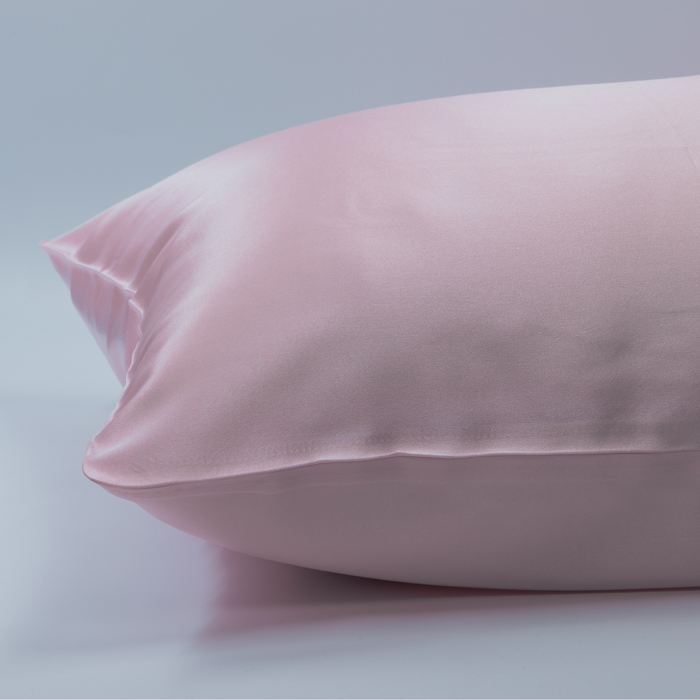 Zijden Kussensloop Vintage Roze - 22MM