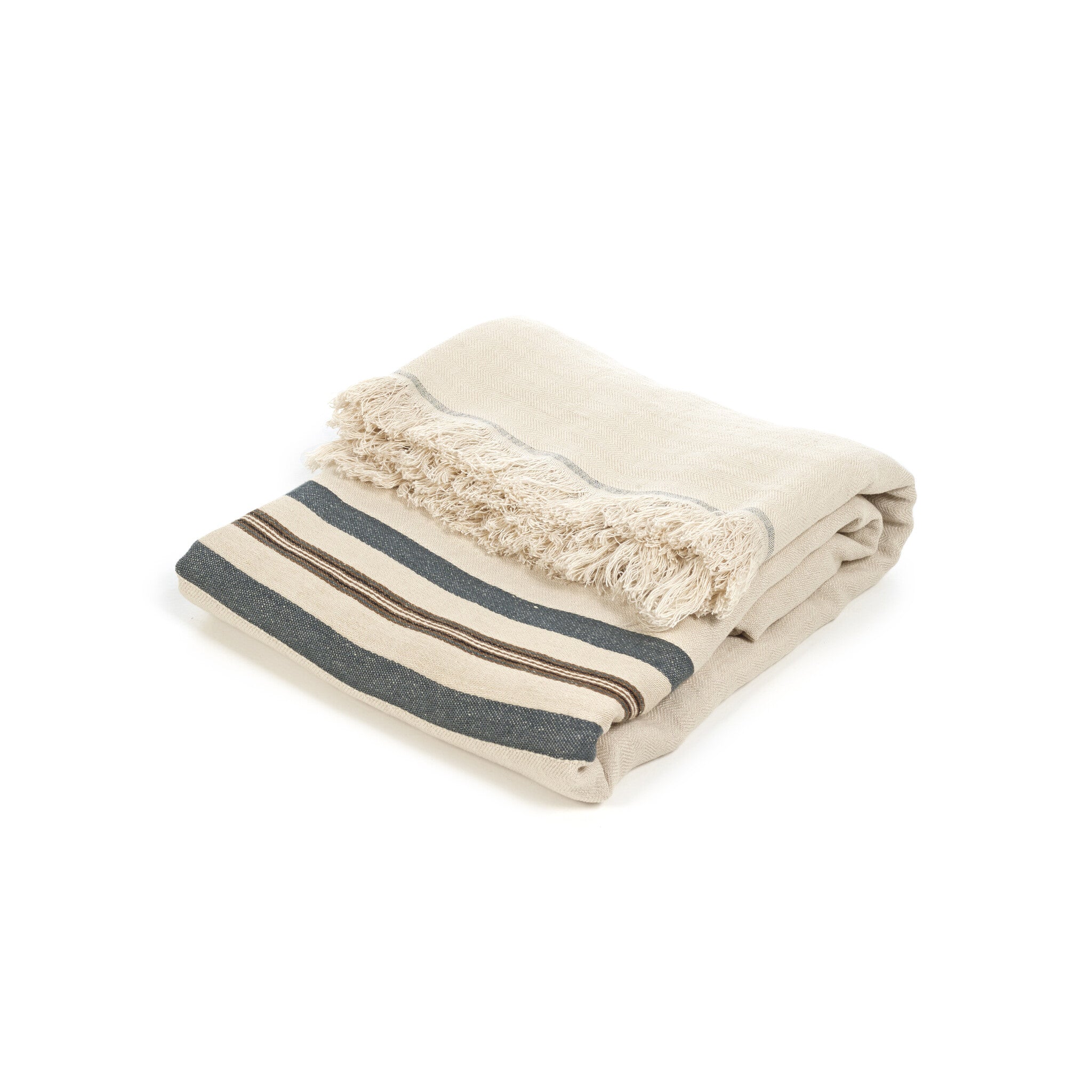 Libeco Linnen Sierdeken - Vourkari - Stripe