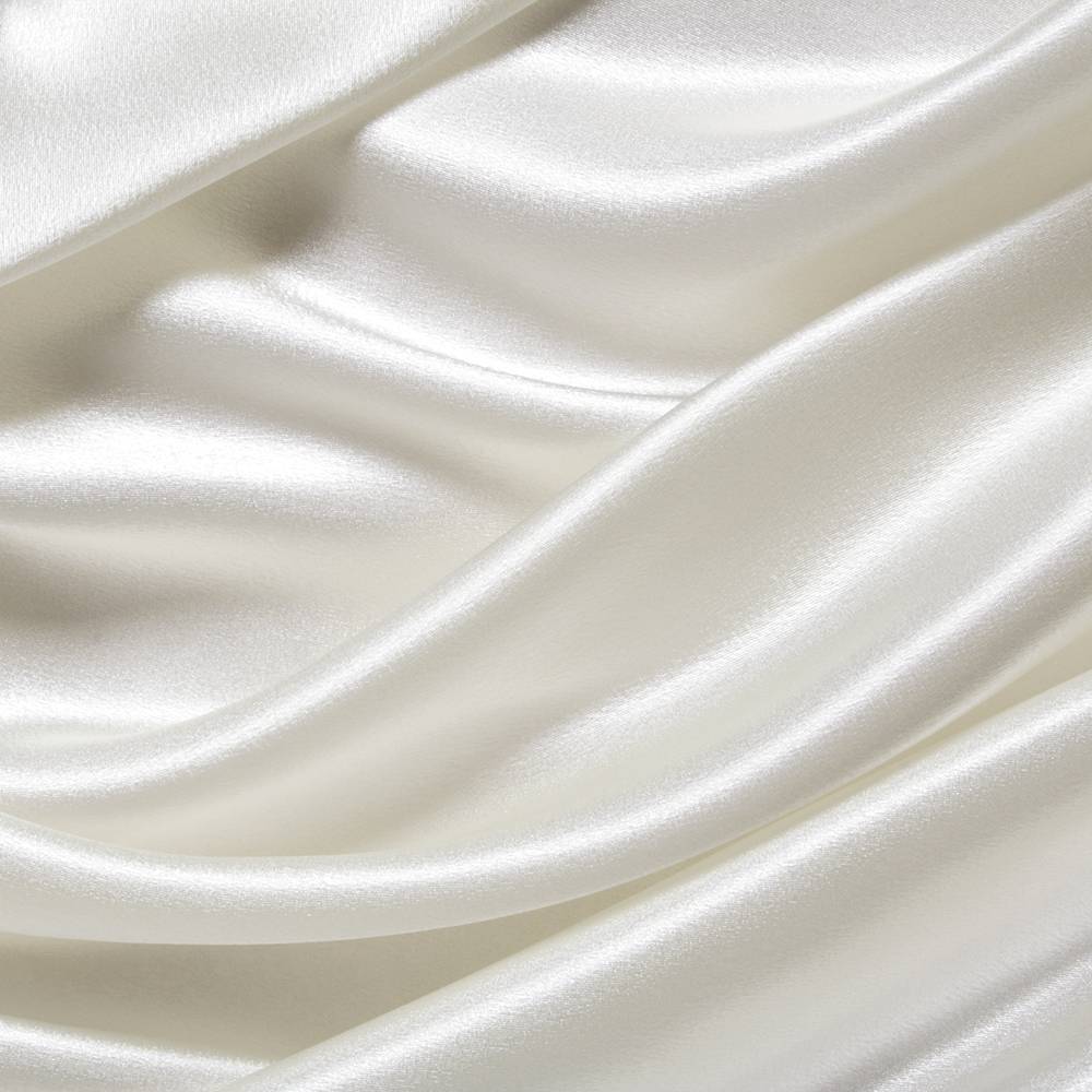 100% Zijden laken Ivoor - 22MM Satijn